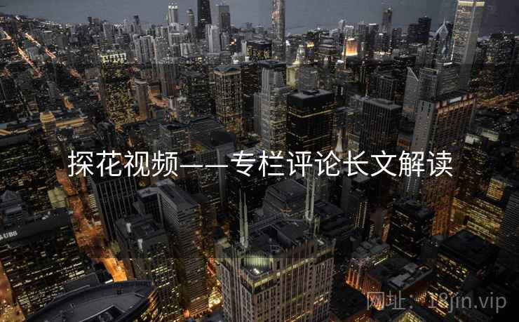 探花视频——专栏评论长文解读 探花视频——专栏评论长文解读